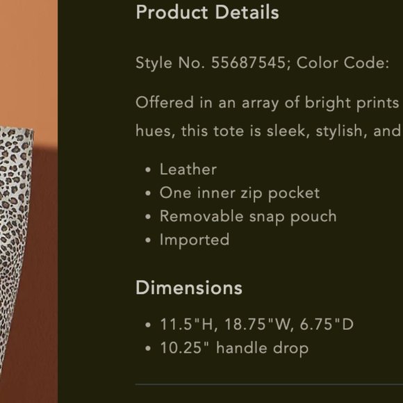 CCO! [Anthropologie] Willa Leather Tote Bag - Picture 12 of 12